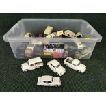 A box of unboxed die cast vehicles - Soleda,