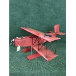 A metal model of a bi plane