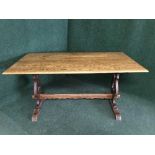 An old charm refectory dining table