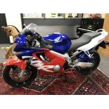 A Honda CBR 600 F motorcycle, Registration W517 SCN, First Registered 27 May 2000, Mileage 13,437,