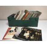 Two boxes of LP records - The Carpenters, The Shadows,