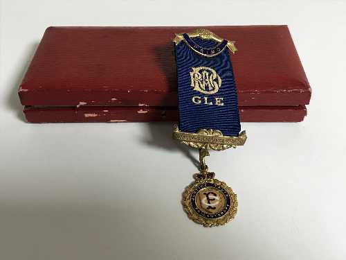 A 9ct gold and enamel Royal Order of Buffaloes medal, 6.