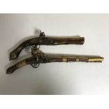 A 19th century style flintlock pistol,