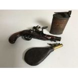 A 19th century style flintlock pistol,