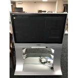 A Panasonic Viera 37 inch lcd tv on stand