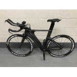 A Specialised Shiv triathlon bike, Frame size S, crosswind-optimised airfoils,