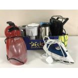 A box of Kenwood toaster, Nescafe Dolce Gusto coffee filter, Britta filter jug,