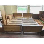 A pair of pine 3' bed frames