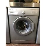 A Beko washing machine (silver)