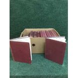 Two boxes containing eight volumes - The Second Great War,