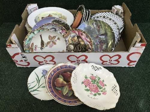 Two boxes of collector's plates,