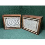 A pair of mid twentieth century walnut cased Wharfedale ACHROMATIC W90 speakers (2)