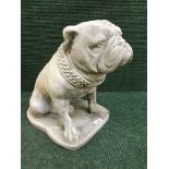 A garden figure - Bulldog