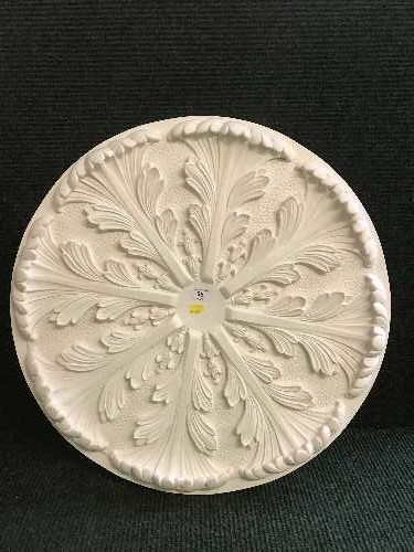 A plaster ceiling rose