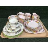 A tray of twenty piece Tuscan September song tea service,