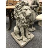 A garden statue : Lion