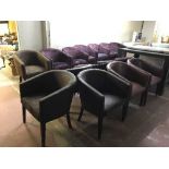 Fourteen various tub chairs (14)