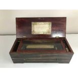 A Victorian walnut writing box