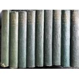 A box of set of nine Greshen The Great World War volumes