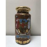 Glass gilt Chemist's jar marked "Sulphur".