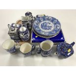 A tray of Ringtons china, teapot,