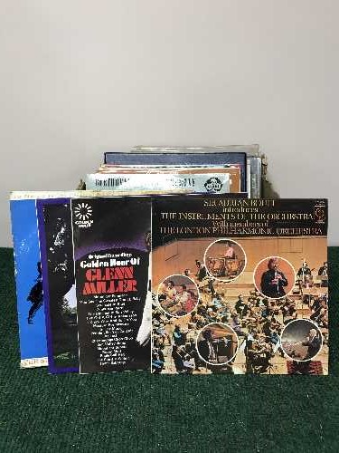 A box of LP records - classical etc