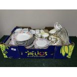 A tray of Crown Dynasty diner ware,