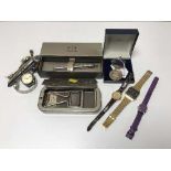 Box containing nine wristwatches, Campaign medal with Northern Ireland Bar awarded to K.G.