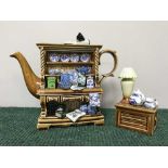 A Ringtons Ltd Edition Millennium Celebration Teapot modelled as a dresser