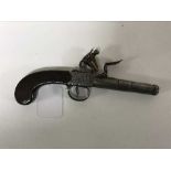 A mid-18th century 'Queen Anne' flintlock pocket pistol, by T.