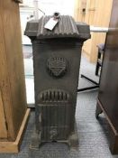 A vintage cast iron stove