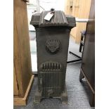 A vintage cast iron stove