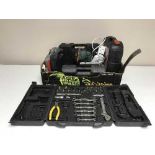 A box of power tools inc.