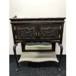 A late Victorian chiffonier base