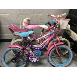 Three girls bikes