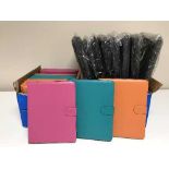 A box of quantity of lap top bags and tablet cases
