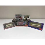 A tray of eleven boxed Corgi Original Omnibus die cast vehicles,