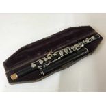 A two-piece clarinet in fitted box