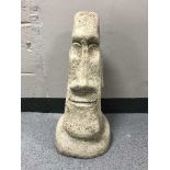 A garden figure - Easter Island head