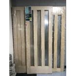 Three contemporary oak veneer doors