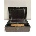 A 19th century maple writing box