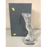 A Lalique frosted glass nude female figure, 'Danseuse Bras Leves' (originally by Marc Lalique 1960),