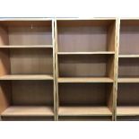 Four sets of Ikea open shelves