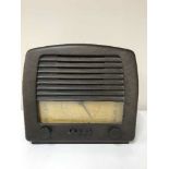 A mid 20th century GEC bakelite cased valve radio