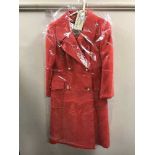 A vintage Aquascutum lady's red coat