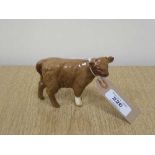 A Beswick figure - Limousin Calf, model 1827E, with Beswick Collector's Club backstamp, gloss.