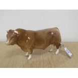 A Beswick figure - Limousin Bull, model 2463B, gloss.