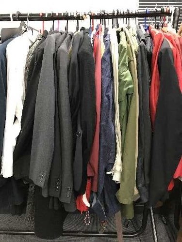 A part rail of outdoor coats, - Image 2 of 2