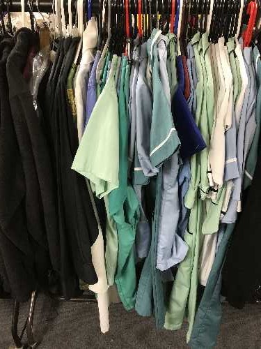 A part rail of nurses uniforms, nurses outfits, - Image 2 of 2