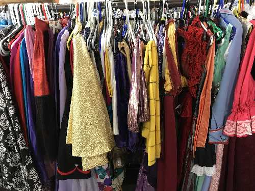 A full rail of pantomime outfits, - Image 2 of 2